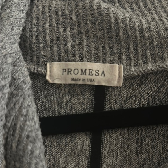 Striped Gray Hooded Sweater - Picture 2 of 4